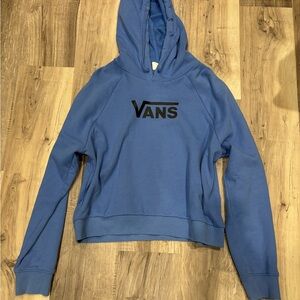 Vans Purple Cropped Hoodie Medium